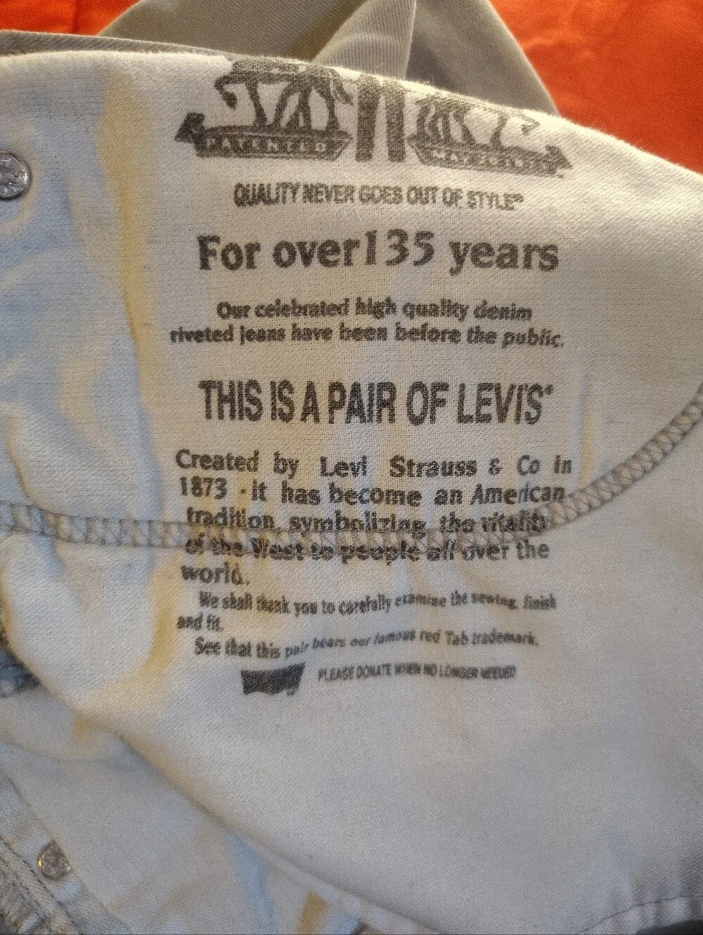 Levi's 514 Grey Jeans Size 38 X 30 Made In Egypt R Tag22